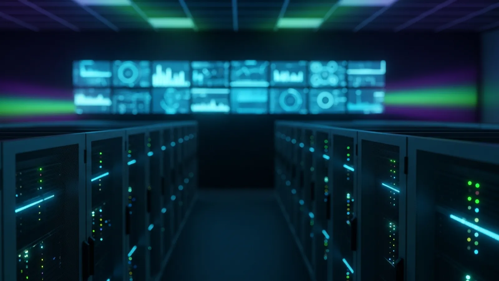 Monitoring screens in a network operations room